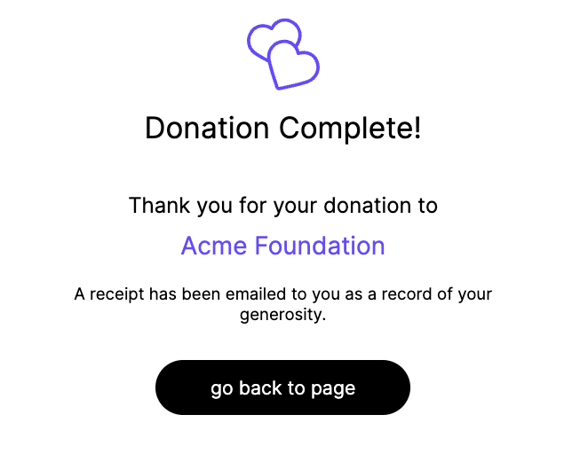 donation complete
