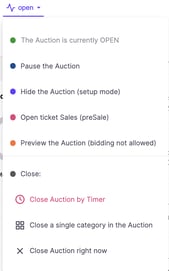 Change Auction Status