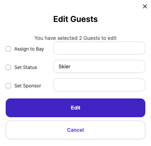 bulk edit guests