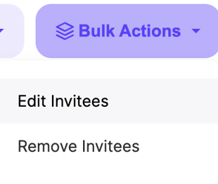 bulk edit invitees