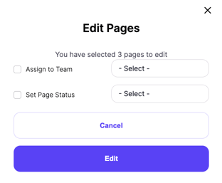 edit pages in bulk