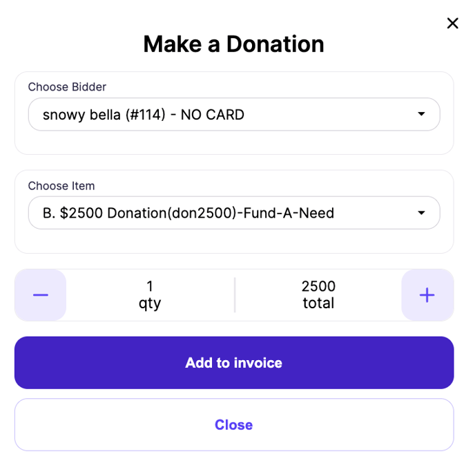 make a donation