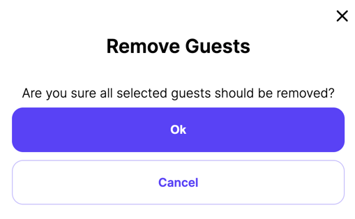 remove guests lightbox