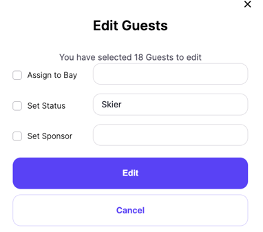 bulk edit guests